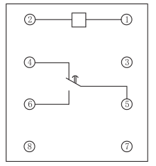 SS-60型時間繼電器內部接線及外引接線圖(背視圖)圖片
