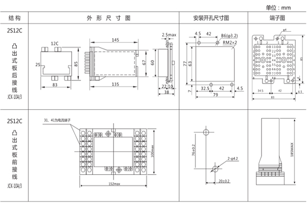 安裝尺寸